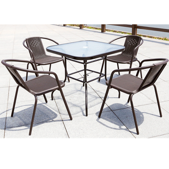 patio tempered glass table