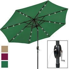 10'Deluxe Solar Led light patio umbrella with powder USB and tilt adjustment   JYF-300SUB